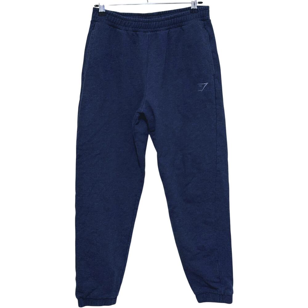 Gymshark Mens Joggers Sweatpants Small Navy Tapered Gym Fitness Athleisure